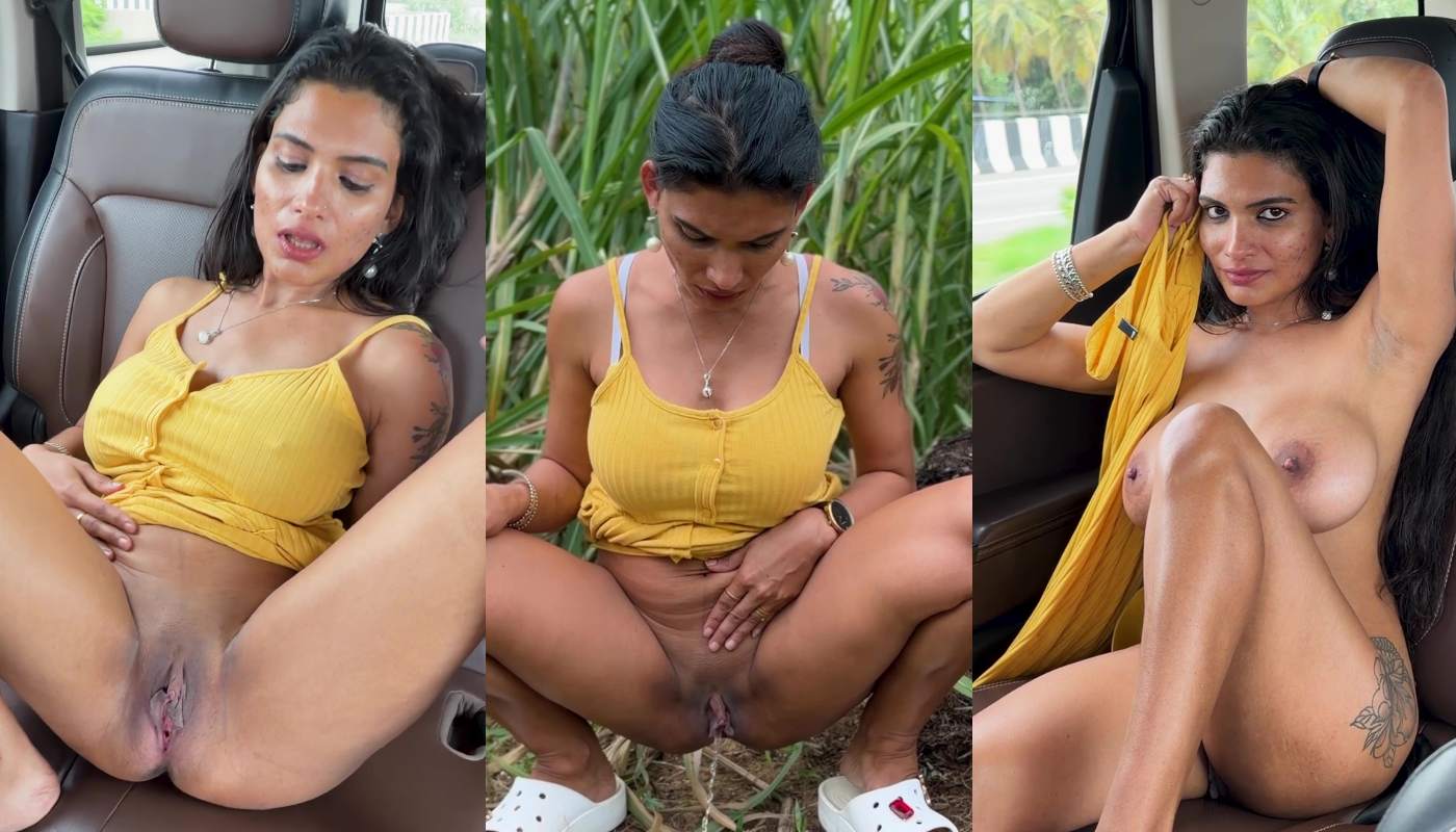 Resmi Nair Fingering in Moving Car and Outdoor Piss App Content